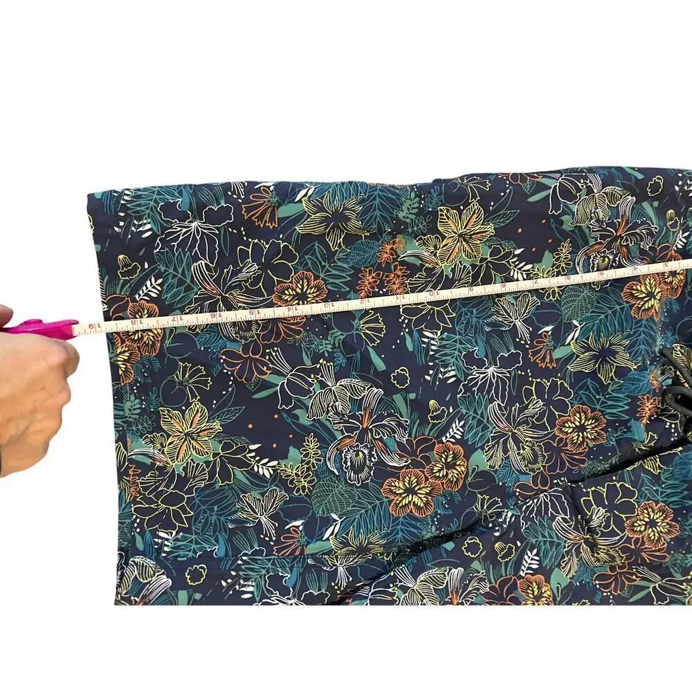 J.Crew Men’s Swim Trunks Navy Blue Tropical Floral Print Size 32 Beach Cruise